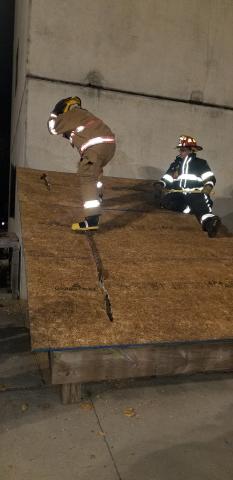 Explorers venting a roof